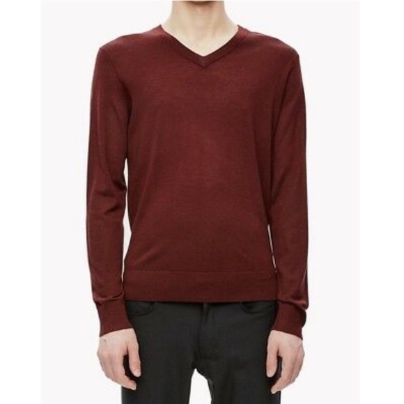 Men’s Theory Cashmere & Cotton V-Neck Sweater - Picture 1 of 6